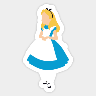 Little Girl in the Blue Dress Sticker